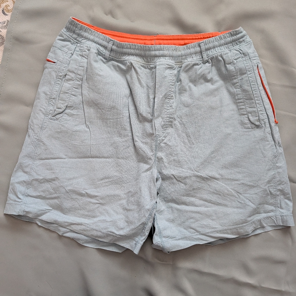 Birddogs Light Blue/Grey Shorts with Orange Trim